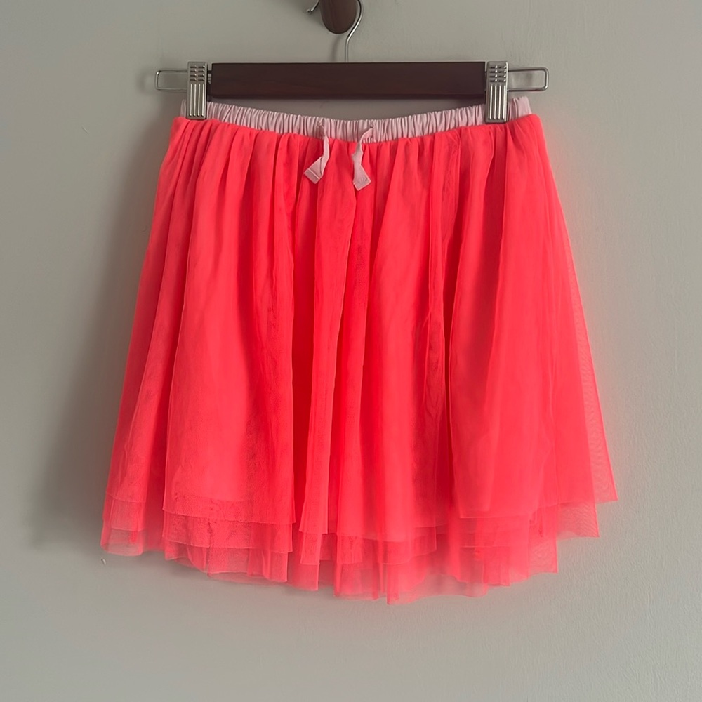 Crew Cuts lined mesh skirt
